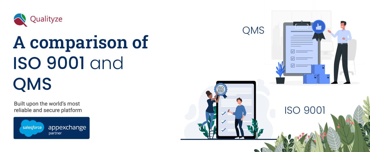 What is the difference between ISO 9001 and QMS?