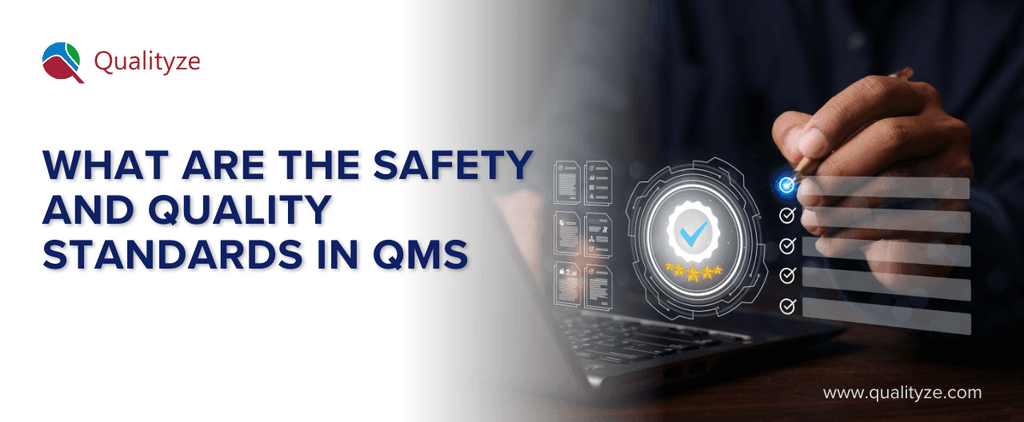 What are the Safety and Quality Standards in QMS?